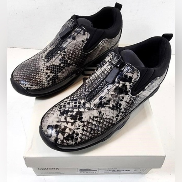 NEW Cougar Howdoo Patent Rain Zip Up Shoe Sneaker in Reptile Snake Patent Print - Picture 1 of 6